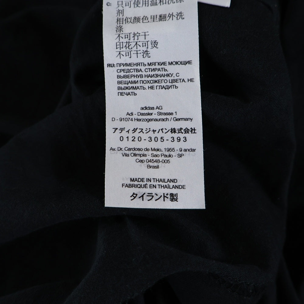 Y-3(ワイスリー) GFX YY SS TEE プリントロゴ クルーネック半袖Tシャツカットソー ブラック IQ2140