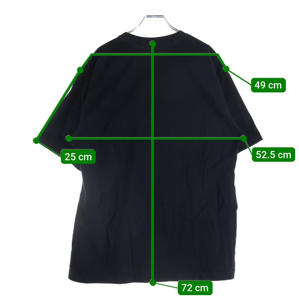 THE BLACK EYE PATCH(ブラックアイパッチ) ボックスプリントロゴ クルーネック半袖Tシャツカットソー ブラック