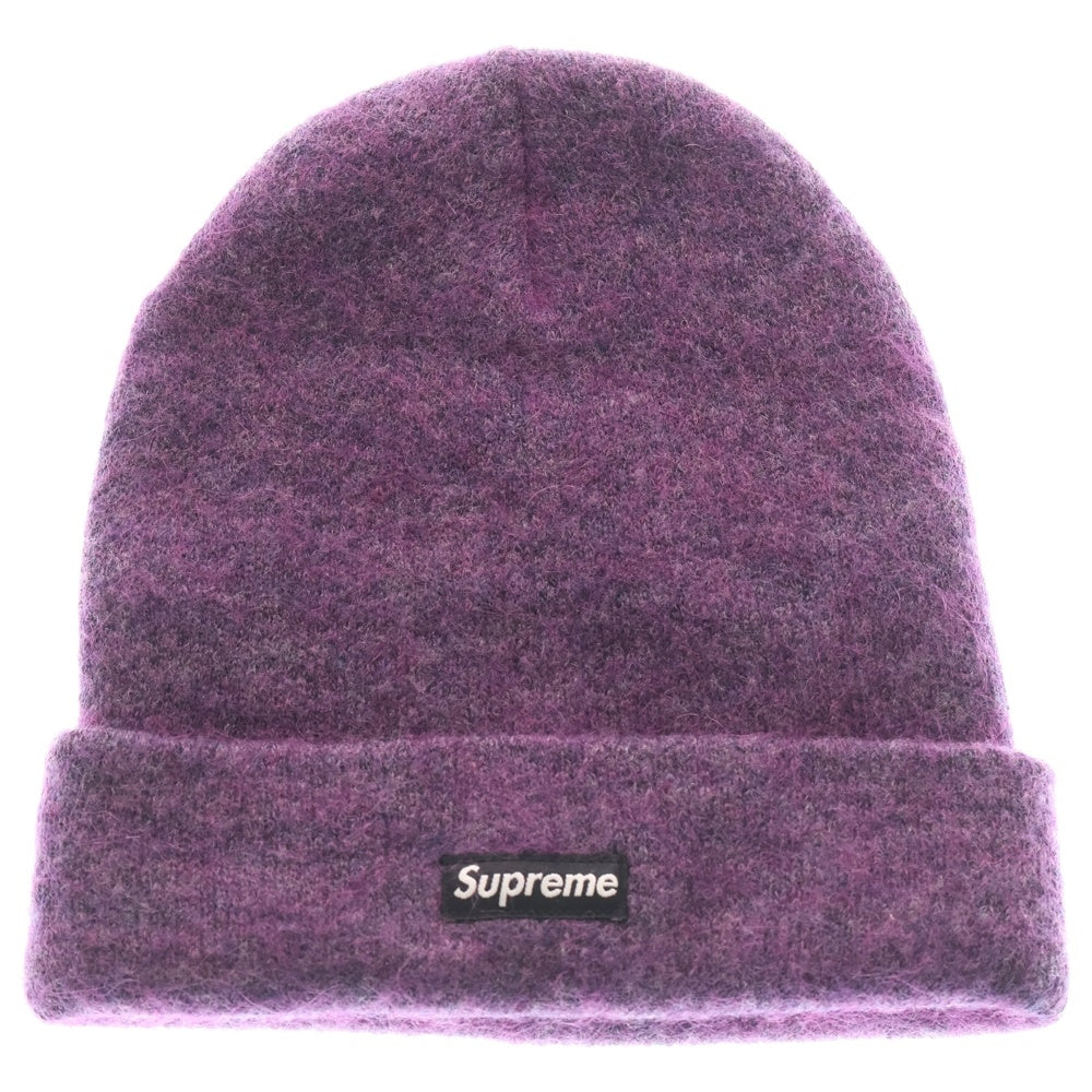 SUPREME(シュプリーム) 24AW Small Box Logo Mohair Beanie ビーニー ニットキャップ パープル
