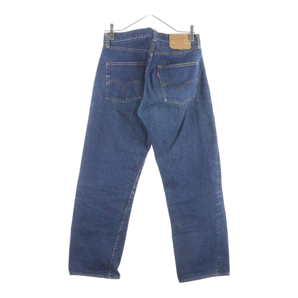 Levi's(リーバイス) 60s 濃紺 501 BIGE後期 CARE紙パッチ スレーキスタンプ 通常R 平行ステッチ ボタン裏6 ポケット裏シングル 赤耳 デニムパンツ