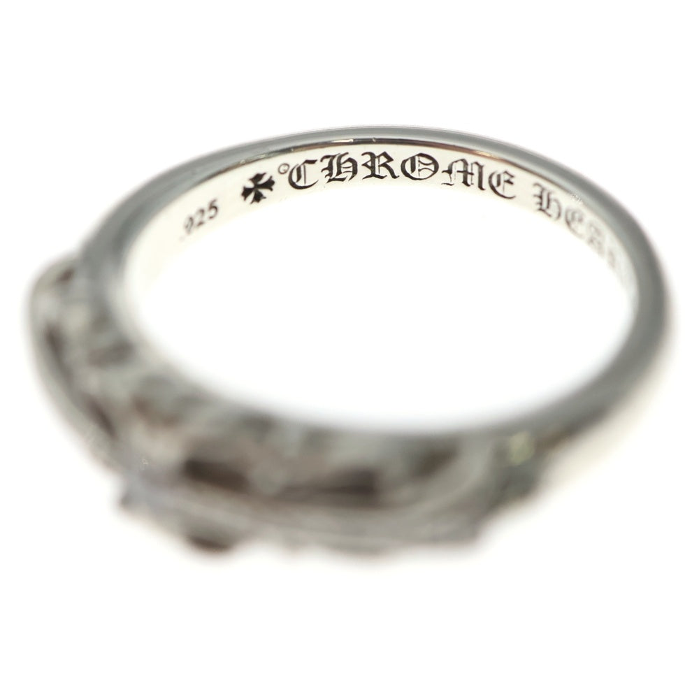 CHROME HEARTS(クロムハーツ) BABY CLSC P D ベイビークラシックフローラルクロス PAVEダイヤ シルバーリング