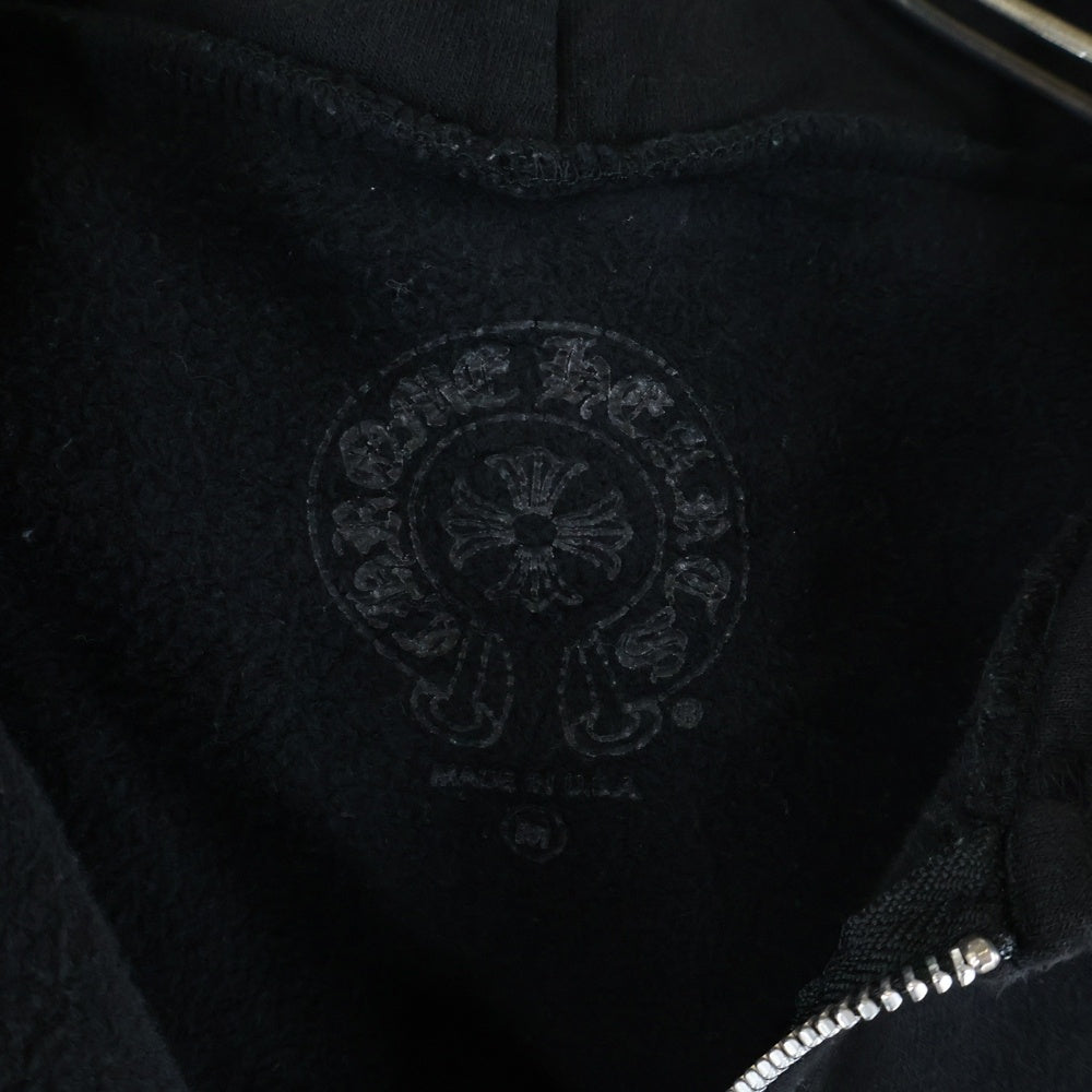 CHROME HEARTS(クロムハーツ) FOTI SWTSHRT HD ZIP フォティ バックプリントジップパーカー フーディ ブラック