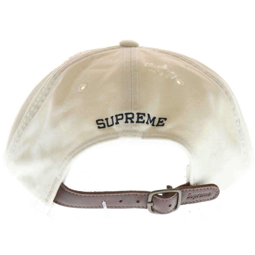 SUPREME(シュプリーム) 25AW Distressed Script Cap ディストレスト スクリプト キャップ アイボリー
