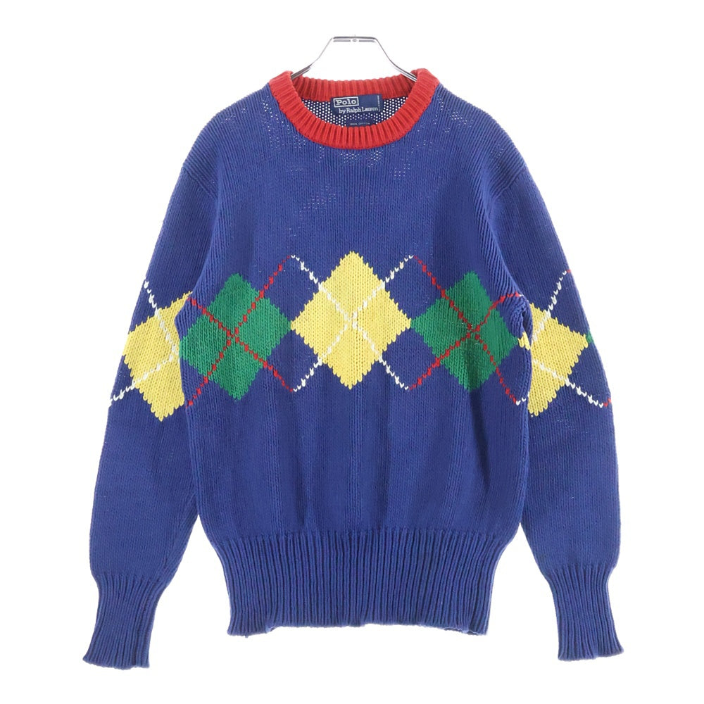 POLO RALPH LAUREN(ポロラルフローレン) 90s ARGYLE COTTON KNIT