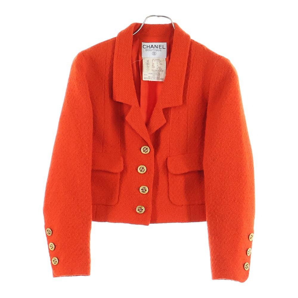 CHANEL(シャネル) ココマークボタン テーラードジャケット ツイード