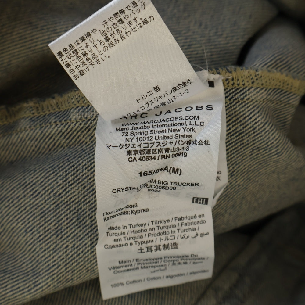 MARC JACOBS(マークジェイコブス) クリスタル デニム ビッグ トラッカー デニムジャケット インディゴ 2S4RJC005D08