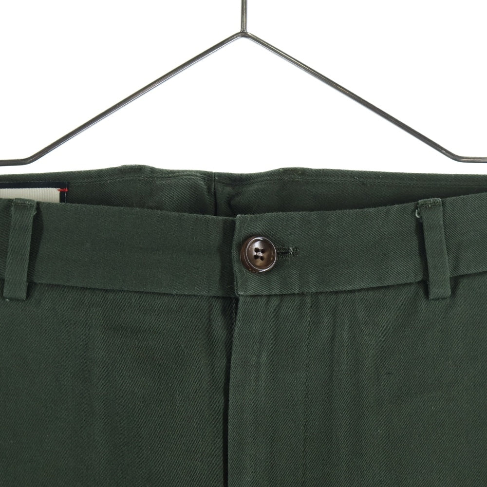 GUCCI(グッチ) 18SS ロゴ刺繍 コットン レギュラーパンツ 519546 カーキ