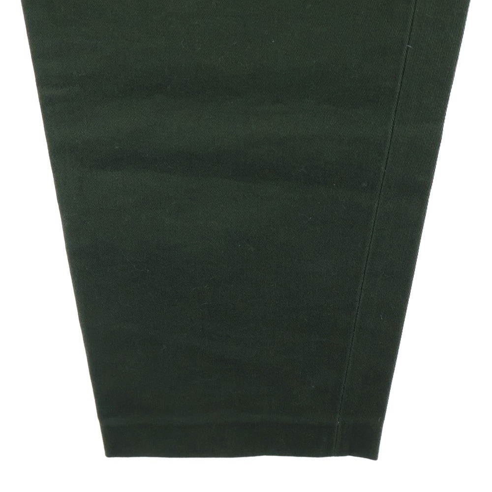 GUCCI(グッチ) 18SS ロゴ刺繍 コットン レギュラーパンツ 519546 カーキ