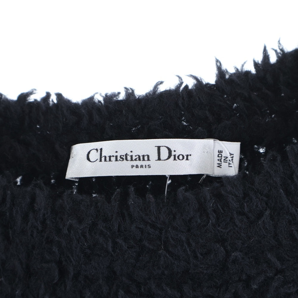 Christian Dior(クリスチャンディオール) 21AW J'ADIOR テディニット セーター ブラック 154S55AM114 レディース