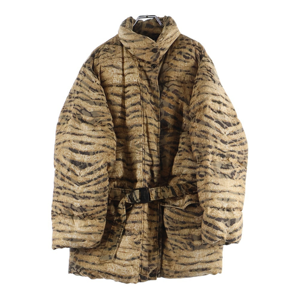 Salvatore Ferragamo(サルヴァトーレ フェラガモ) レオパード ジップアップ 中綿ブルゾン ジャケット ブラウン レディース