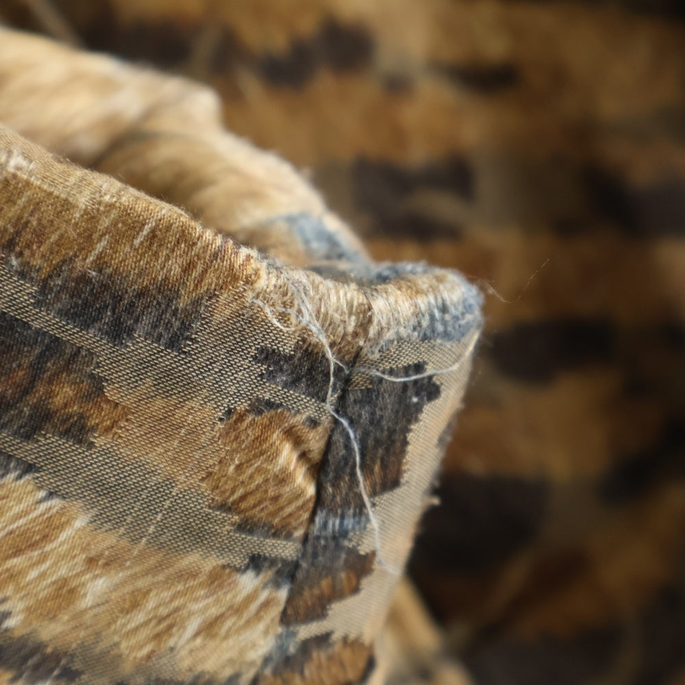 Salvatore Ferragamo(サルヴァトーレ フェラガモ) レオパード ジップアップ 中綿ブルゾン ジャケット ブラウン レディース