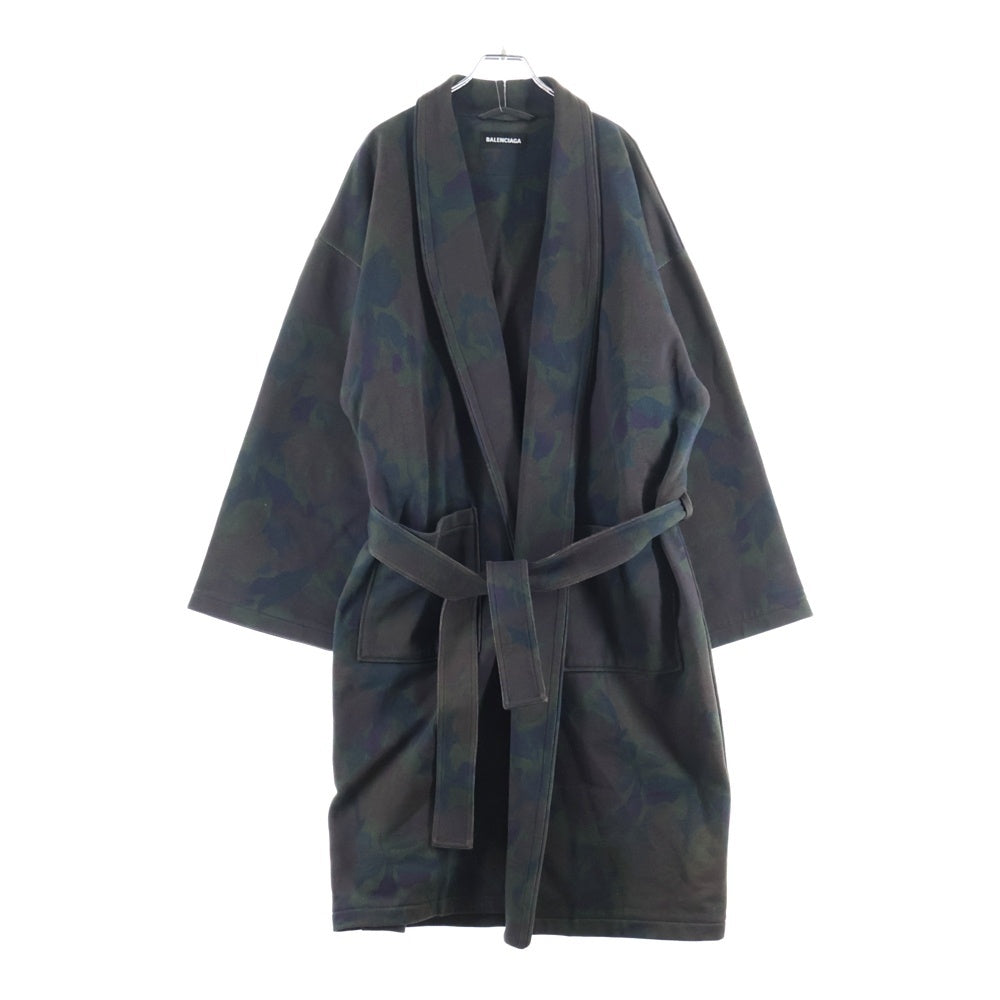 BALENCIAGA(バレンシアガ) 20AW カモフラージュ ベルト付き チェスターコート 626253 TIVE4 カーキ