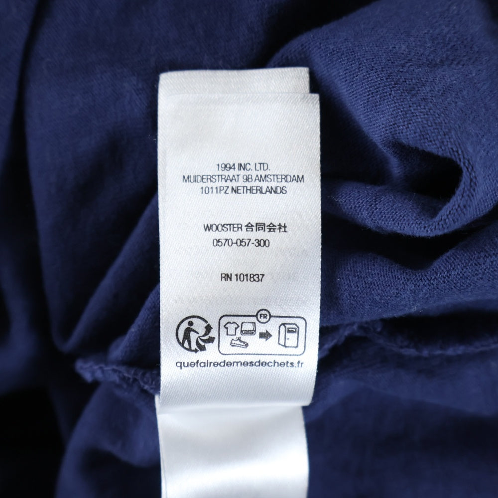 SUPREME(シュプリーム) 23AW Washed Script S/S Top ウォッシュド スクリプト クルーネック半袖Tシャツカットソー ネイビー