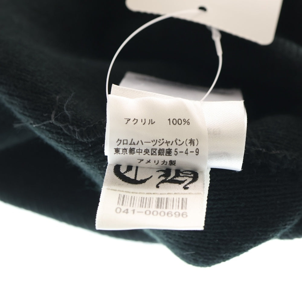 CHROME HEARTS(クロムハーツ) ×MATTY BOY PPO WATCH CAP マッティボーイ チョンパー刺繍ニットキャップ ビーニー ニット帽 ブラック