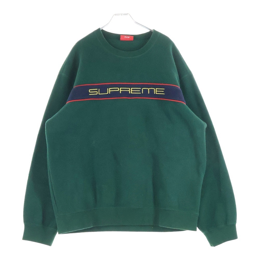 SUPREME(シュプリーム) 19AW Polartec Crew Neck ポーラテッククルーネック フルースシャツ グリーン