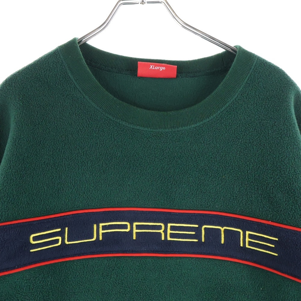 SUPREME(シュプリーム) 19AW Polartec Crew Neck ポーラテッククルーネック フルースシャツ グリーン