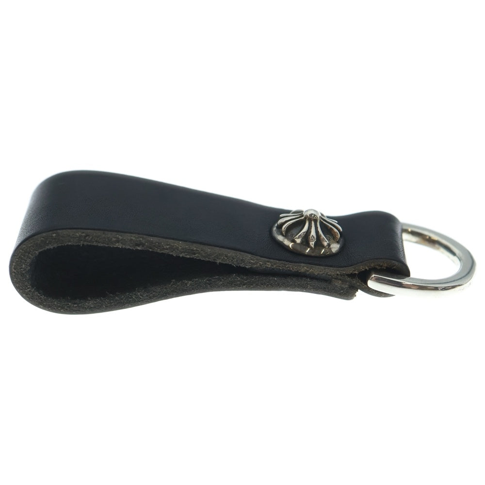 CHROME HEARTS(クロムハーツ) BELT LOOP D RING Dリング クロスボールベルトループ ブラック/シルバー BCA415