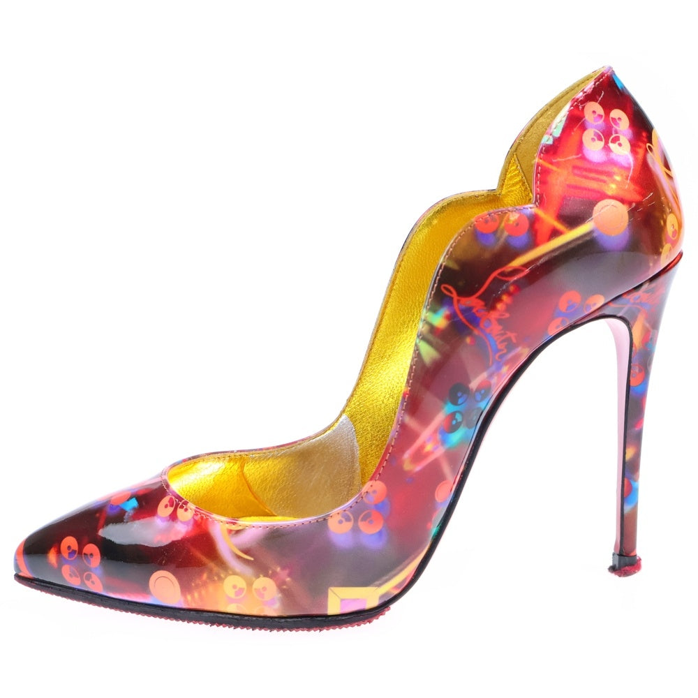 CHRISTIAN LOUBOUTIN(クリスチャンルブタン) Hot Chick パテントレザー ピンヒール パンプス マルチ レディース