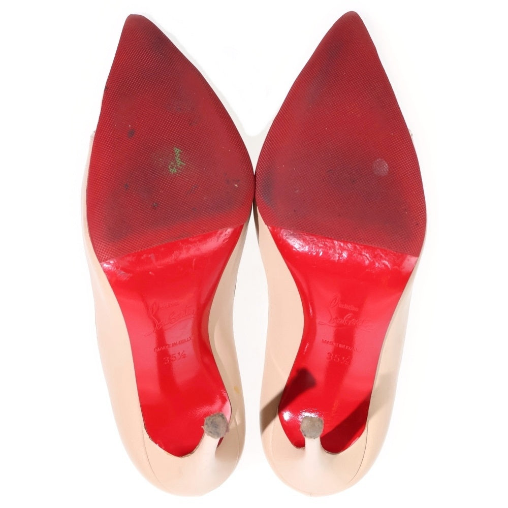 CHRISTIAN LOUBOUTIN(クリスチャンルブタン) BIBLIO 85 ピンヒールパンプス ベージュ レディース