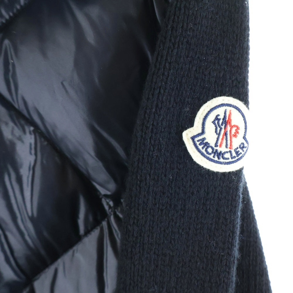 MONCLER(モンクレール) 20AW CARDIGAN TRICOT ニットドッキング ダウンジャケット ネイビー F20939B51600 A9197 レディース