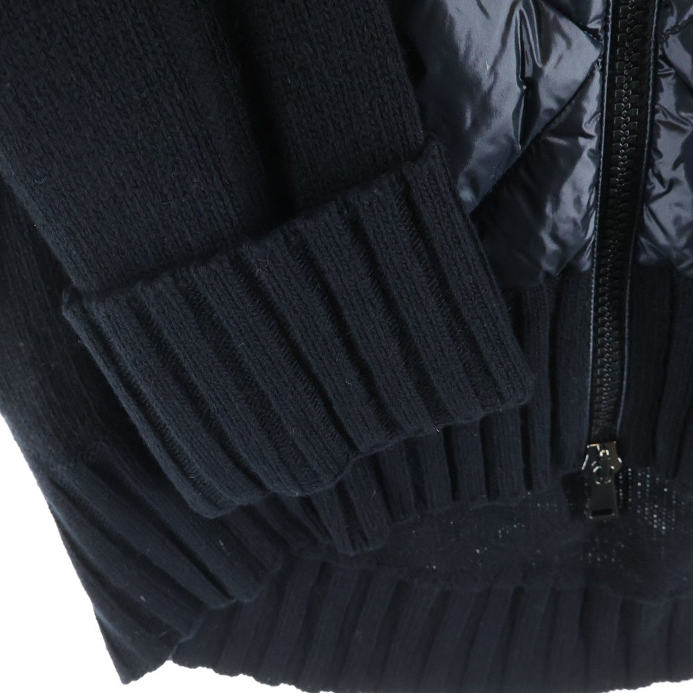 MONCLER(モンクレール) 20AW CARDIGAN TRICOT ニットドッキング ダウンジャケット ネイビー F20939B51600 A9197 レディース