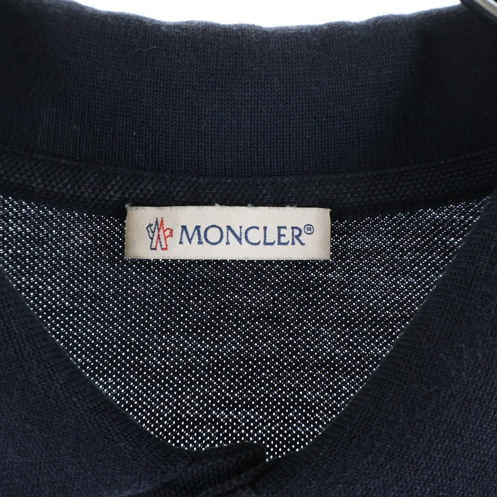MONCLER(モンクレール) ロゴワッペン 半袖ポロシャツ F10918A70510 ブラック