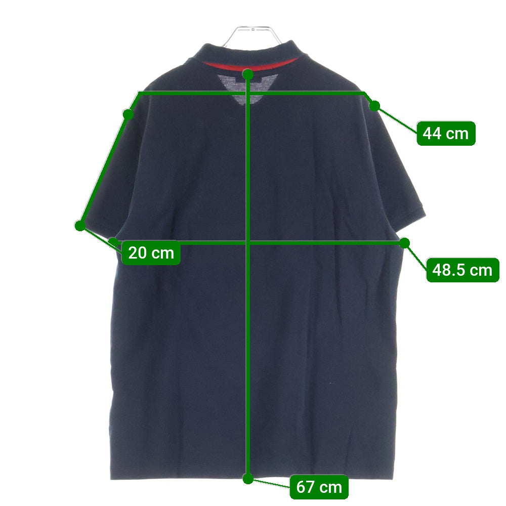 MONCLER(モンクレール) ロゴワッペン 半袖ポロシャツ F10918A70510 ブラック