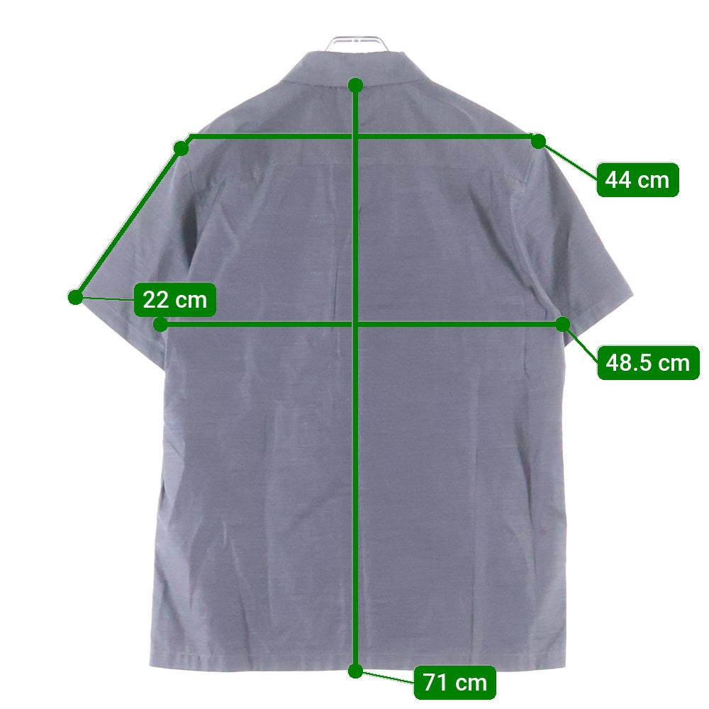 EMPORIO ARMANI(エンポリオアルマーニ) フロントフローラルプリント 半袖シャツ グレー