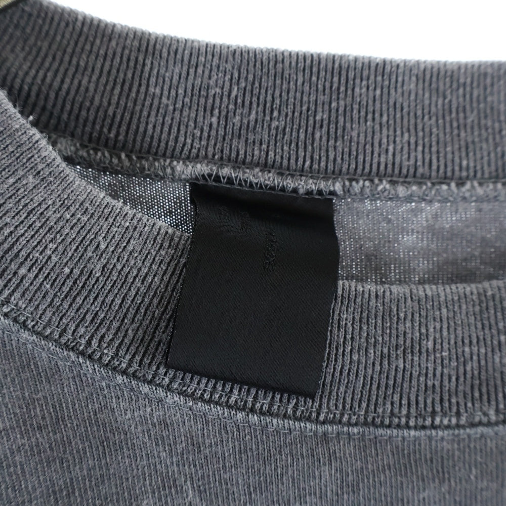 N.HOOLYWOOD(エヌハリウッド) Tee Over Size Long Tee ガーメントダイ クルーネック長袖Tシャツ グレー 2251-CS01-025