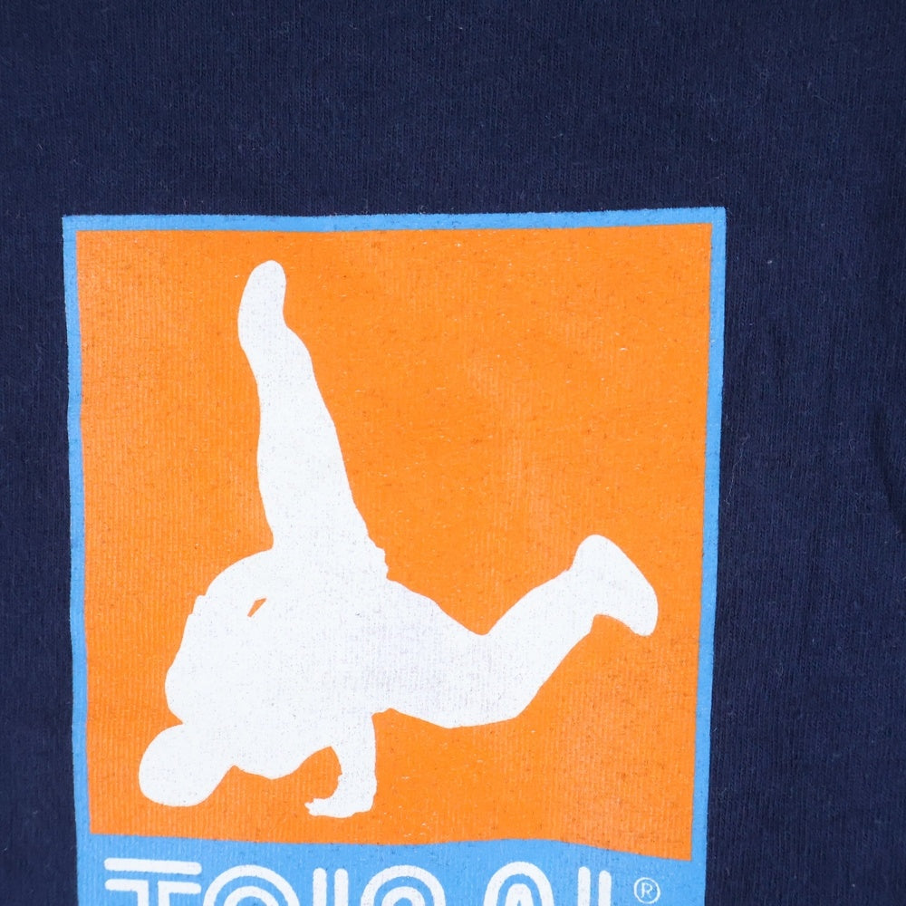 VINTAGE(ヴィンテージ) 90s-00s TRIBAL GEAR INTERNATIONAL トライバルギア フロントロゴ クルーネックTシャツ ネイビー
