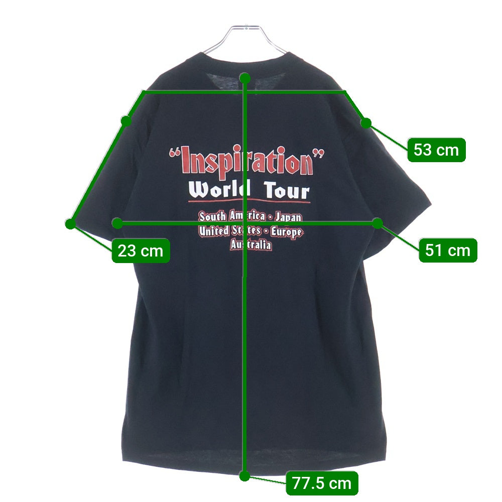 VINTAGE(ヴィンテージ) 90s Yngwie Malmsteen イングヴェイマルムスティーン バンドTシャツ クルーネックTシャツ ブラック