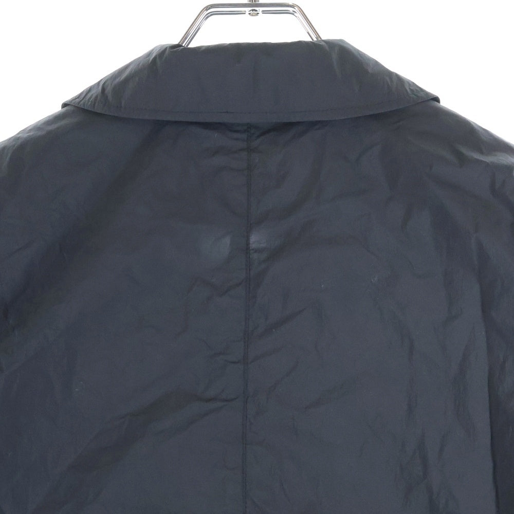 NO BRAND(ノーブランド) AFTERHOURS タグ付 NYLON BALMACAAN COAT ステンカラーコート ブラック
