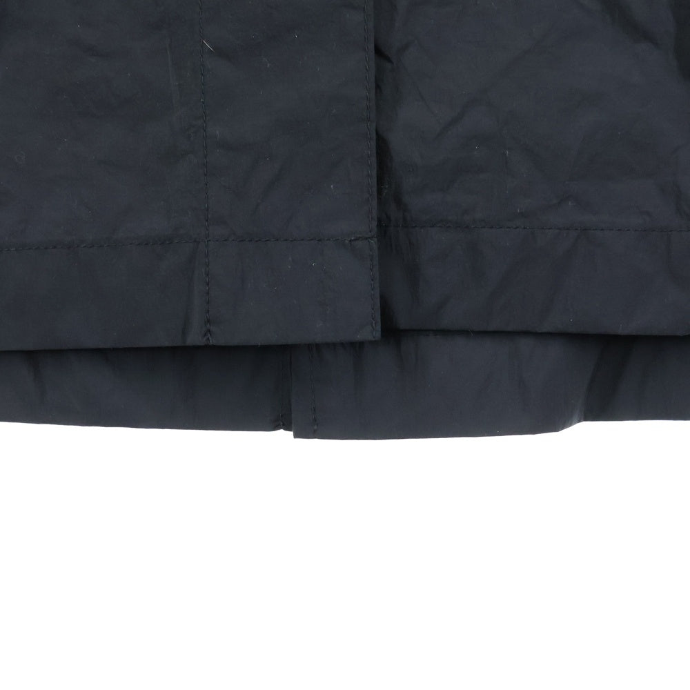 NO BRAND(ノーブランド) AFTERHOURS タグ付 NYLON BALMACAAN COAT ステンカラーコート ブラック