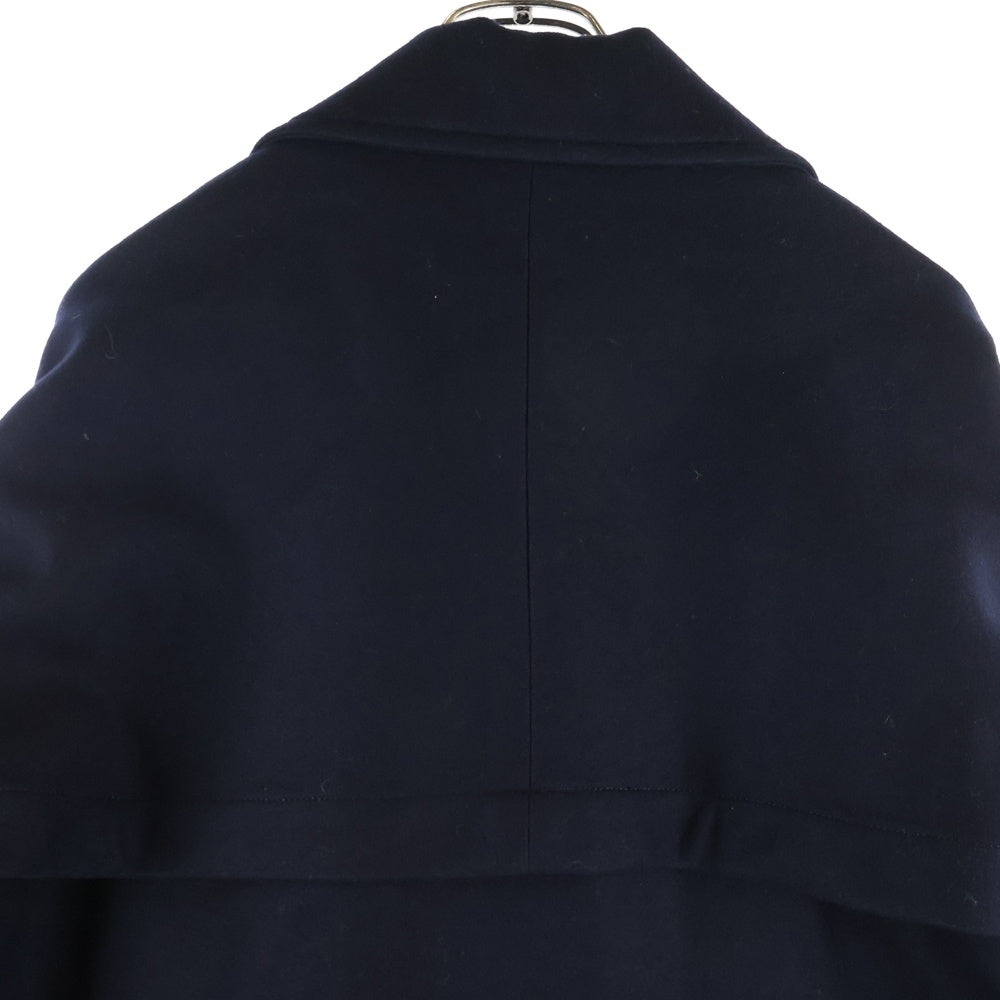NO BRAND(ノーブランド) AFTERHOURS タグ付 BENDING LINE COAT ベンディングラインコート ダブルブレス コート ネイビー