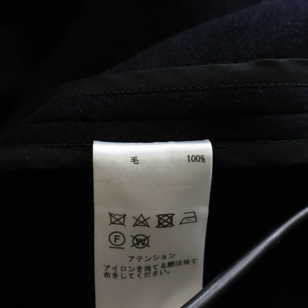 NO BRAND(ノーブランド) AFTERHOURS タグ付 BENDING LINE COAT ベンディングラインコート ダブルブレス コート ネイビー