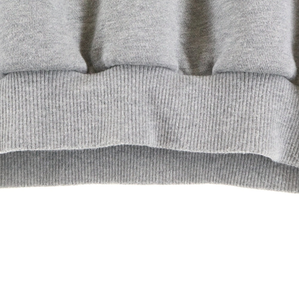 CELINE(セリーヌ) 21AW Loose Sweatshirt In Cotton Fleece ドローコード フーディー スウェット プルオーバーパーカー グレー 2Y468670Q