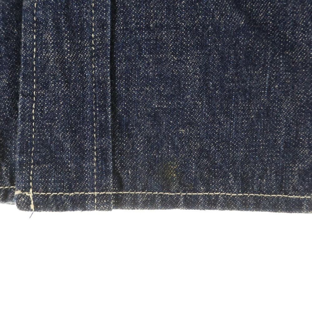 TENDERLOIN(テンダーロイン) デニム ワークシャツ 皿ボタン キルティングライニング 長袖シャツ インディゴ