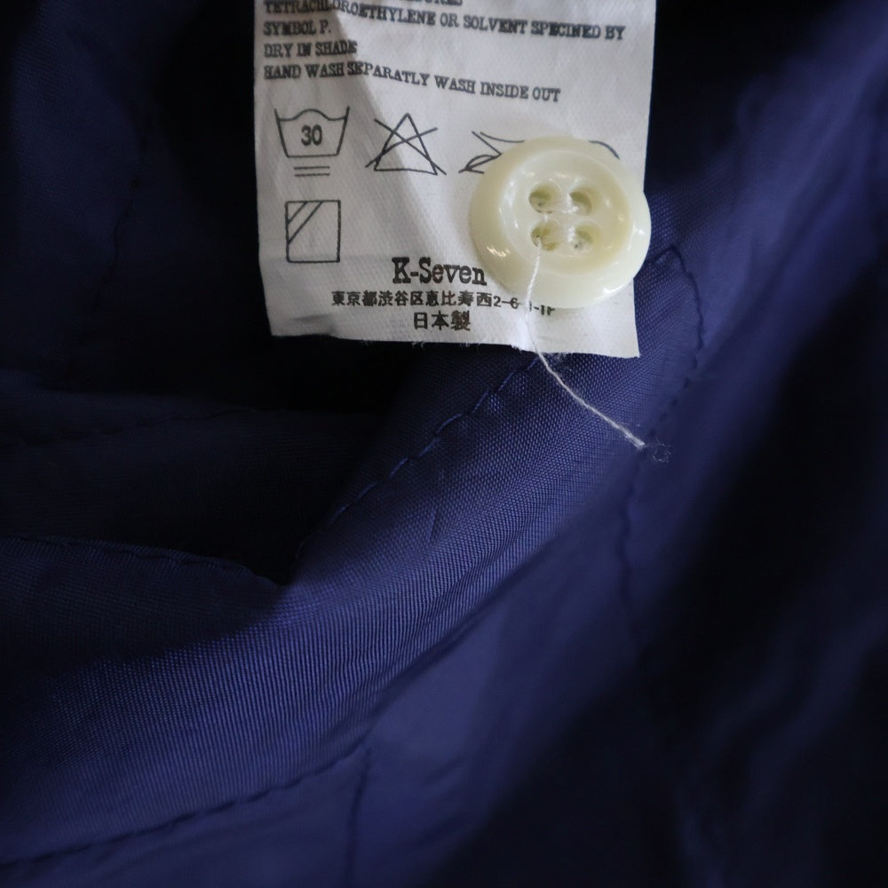 TENDERLOIN(テンダーロイン) デニム ワークシャツ 皿ボタン キルティングライニング 長袖シャツ インディゴ