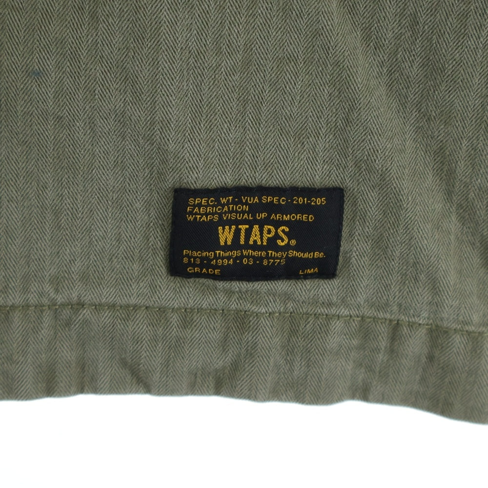 WTAPS(ダブルタップス) 12AW JUNGLE L/S SHIRT HBT ヘリンボーン ミリタリージャケット カーキ