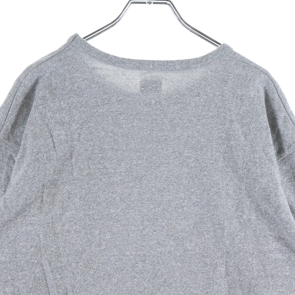 TENDERLOIN(テンダーロイン) 霜降り 染みこみ カレッジブランドロゴ 半袖Tシャツ グレー