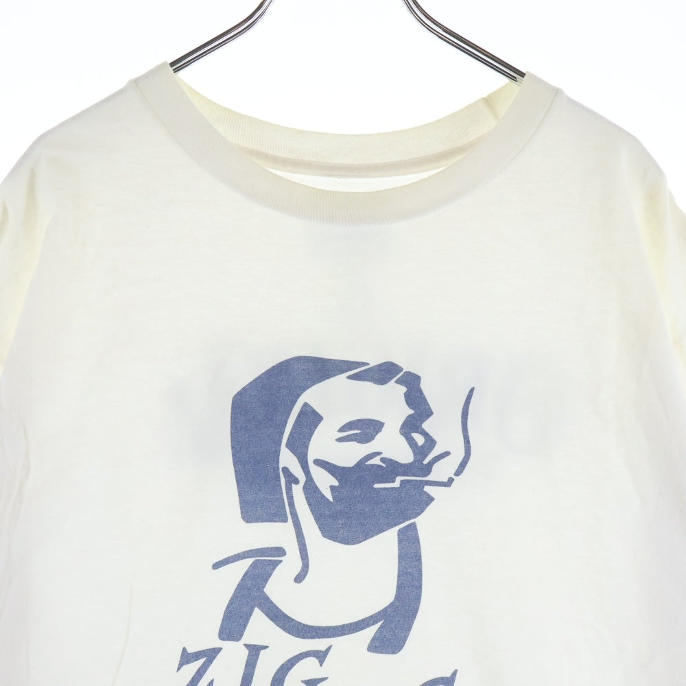 TENDERLOIN(テンダーロイン) ZIG ZAG Classic Logo T-shirt バックロゴ クルーネックTシャツ ホワイト