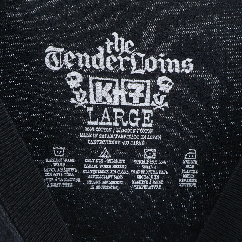 TENDERLOIN(テンダーロイン) GOD BLESS TEE ゴッドブレス ポケット付 クルーネックTシャツ ブラック