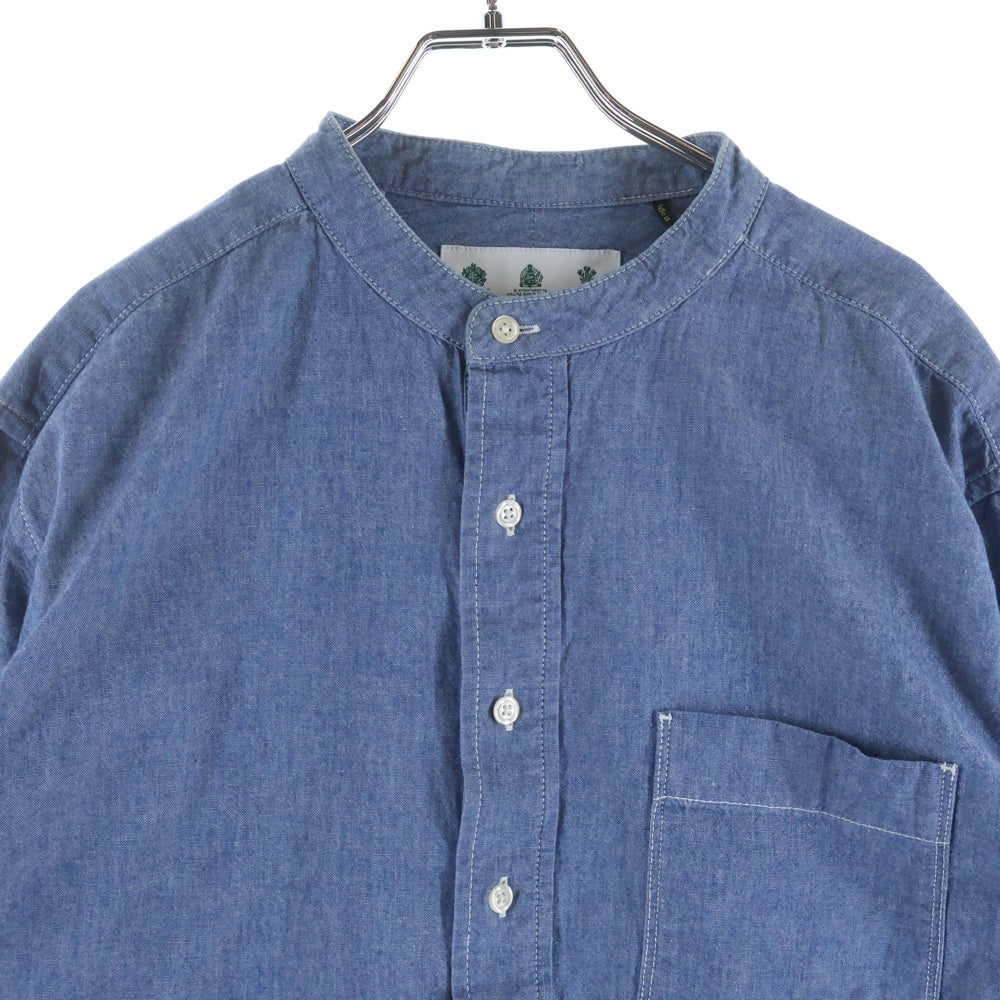 Barbour(バブアー) Pullover shirt プルオーバーシャンブレー長袖シャツ 2002240 インディゴ