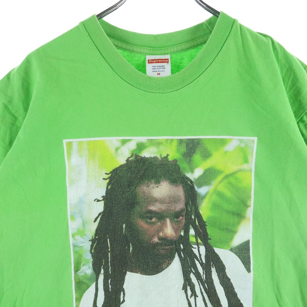 SUPREME(シュプリーム) 19SS Buju Banton Tee ブジュバントン フォトプリント クルーネック カットソー 半袖Tシャツ グリーン