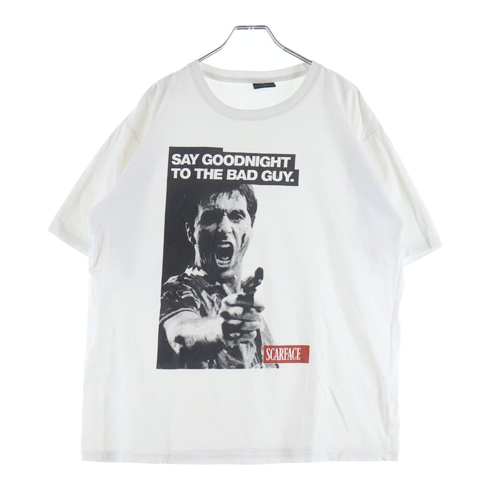 NO BRAND(ノーブランド) 00s SCARFACE SAY GOODNIGHT TO THE BAD GUY Tシャツ ホワイト