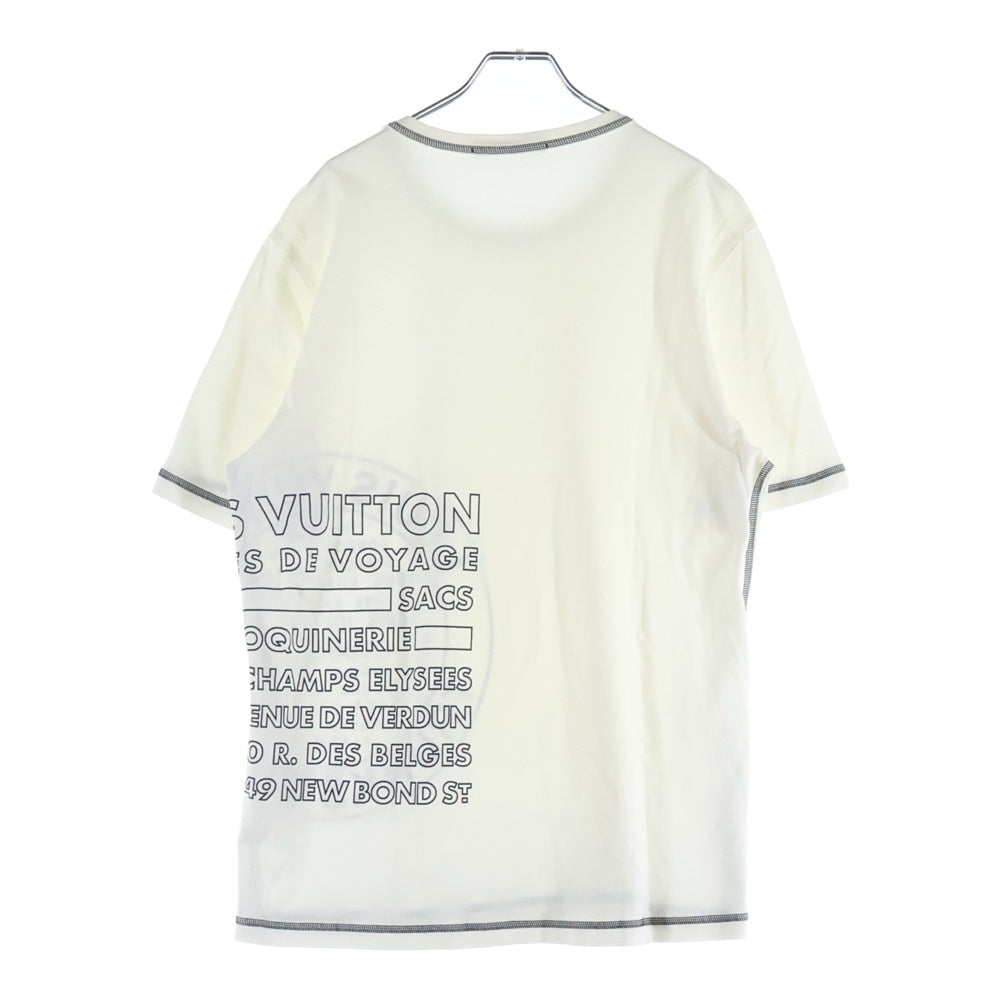 LOUIS VUITTON(ルイヴィトン) 16AW ロゴプリント クルーネック半袖Tシャツカットソー ホワイト RM162 CMS HAY85W