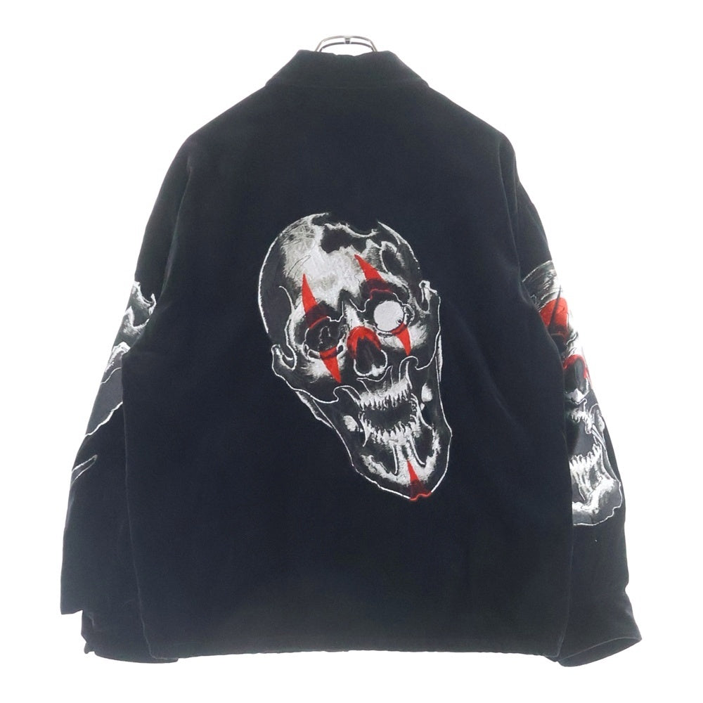 WACKO MARIA(ワコマリア) 22SS ×56 TATOO STUDIO タトゥースタジオ VIETNAM JACKET スカル刺繍 ジップアップ ヴェトゥナムジャケット ブラック 56TS-WM-ML01