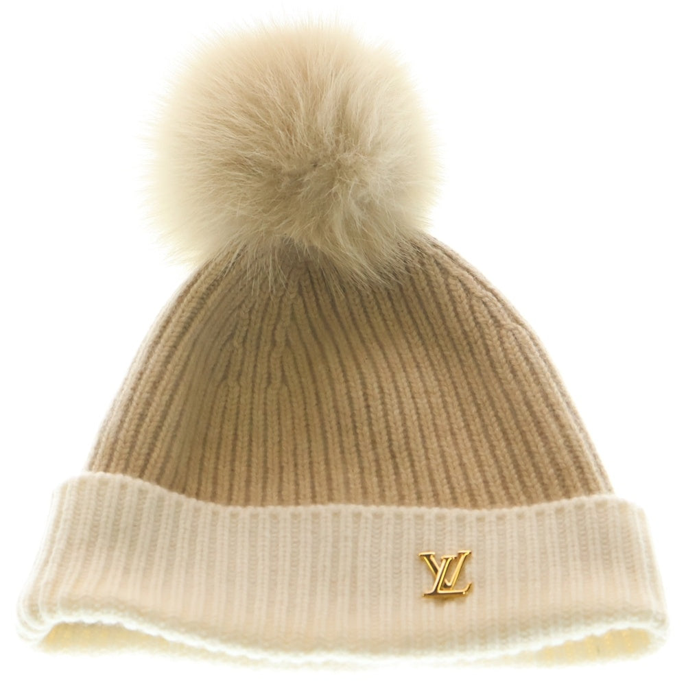 LOUIS VUITTON(ルイヴィトン) LV コールド スパーク カシミヤ ニット帽 ビーニー ベージュ M79396 レディース