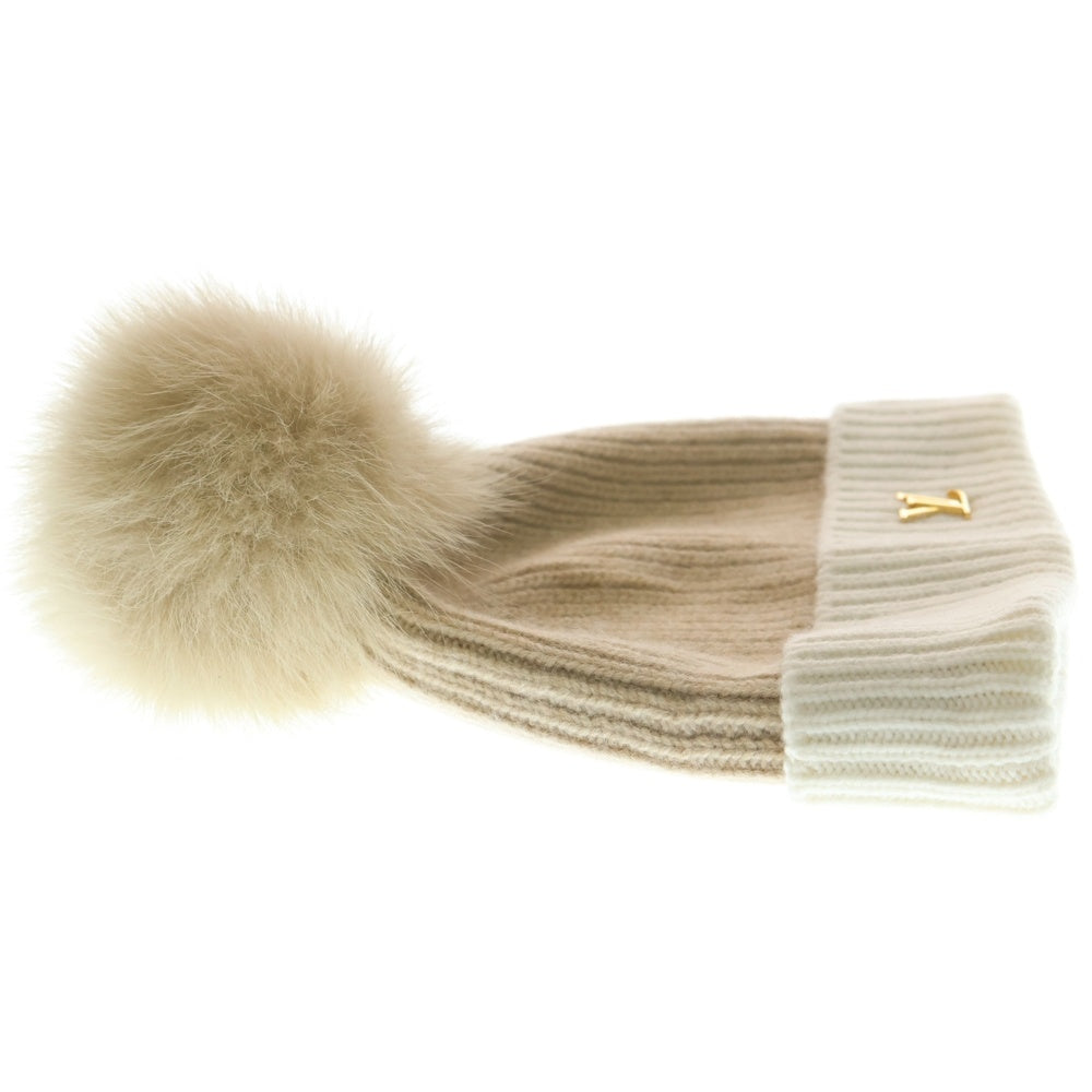 LOUIS VUITTON(ルイヴィトン) LV コールド スパーク カシミヤ ニット帽 ビーニー ベージュ M79396 レディース