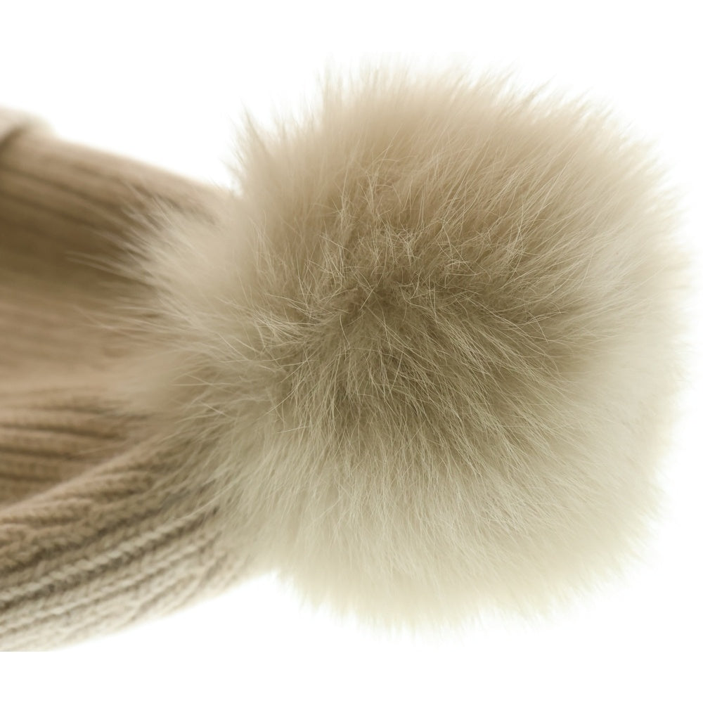 LOUIS VUITTON(ルイヴィトン) LV コールド スパーク カシミヤ ニット帽 ビーニー ベージュ M79396 レディース